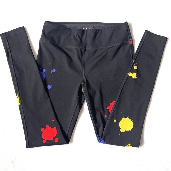 Auc Alice + Olivia Jackie yoga Spatter print leggings XS - Picture 2 of 5